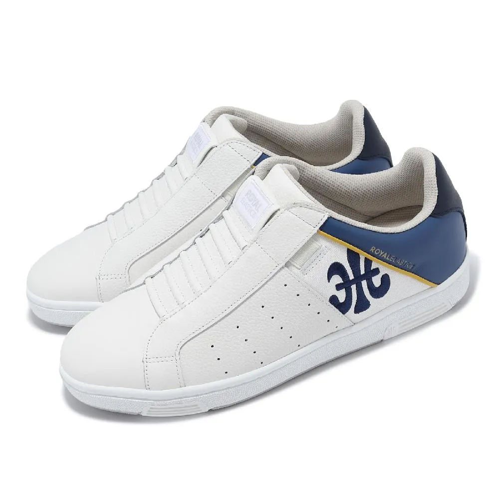 Royal Elastics Icon 休閒鞋 白 藍 皮革 彈力帶 無鞋帶 男鞋 【ACS】 01931095 歷史價格詳細信息