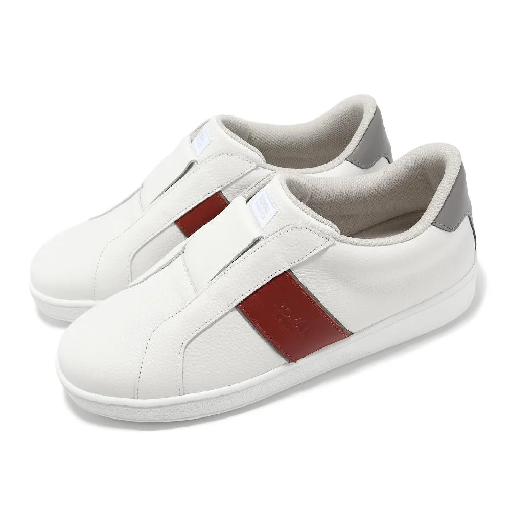 Royal Elastics 洛雅 休閒鞋 Adelaide Lux 男鞋 白 灰 無鞋帶 彈力鞋帶 皮革 耐磨 02733058 歷史價格詳細信息