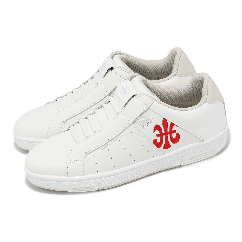 Royal Elastics 洛雅 休閒鞋 Icon Cross 男鞋 白 紅 藍 真皮 彈力帶 無鞋帶 流線設計 回彈 01931051 歷史價格詳細信息