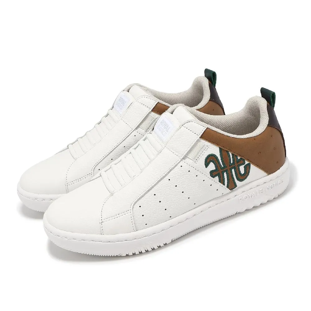 Royal Elastics 洛雅 休閒鞋 Icon 2.0 男鞋 白 綠 真皮 獨家彈力帶 回彈 經典 06541049 歷史價格詳細信息