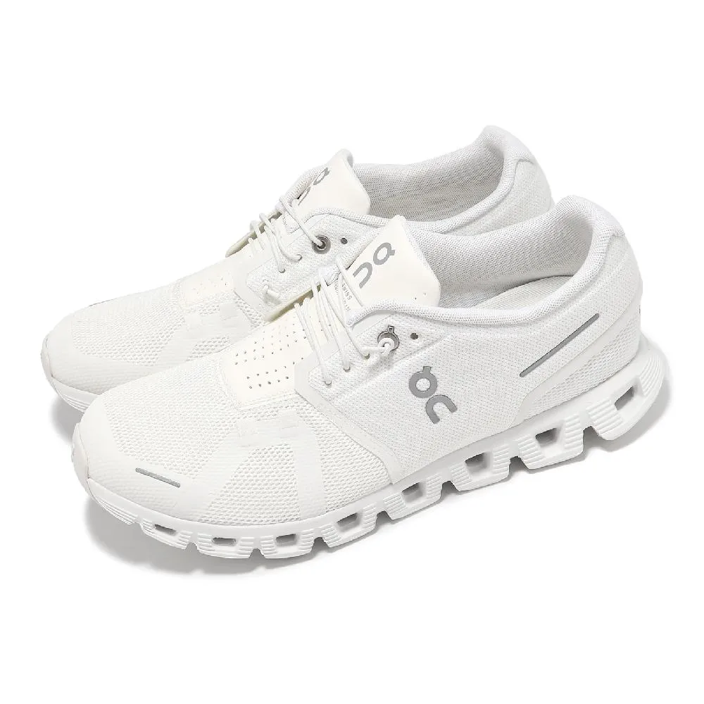 On Running 昂跑 慢跑鞋 Cloud 5 男鞋 純潔白 溪綠 緩衝 彈性鞋帶 雲科技 運動鞋  5998369 歷史價格詳細信息
