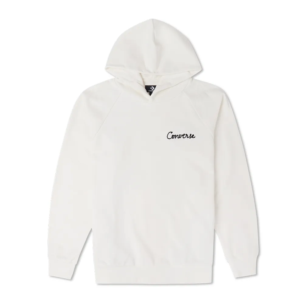 【CONVERSE】RAGLAN ELEVATED HOODIE 連帽上衣 帽T 男 白色-10024580-A04 歷史價格詳細信息