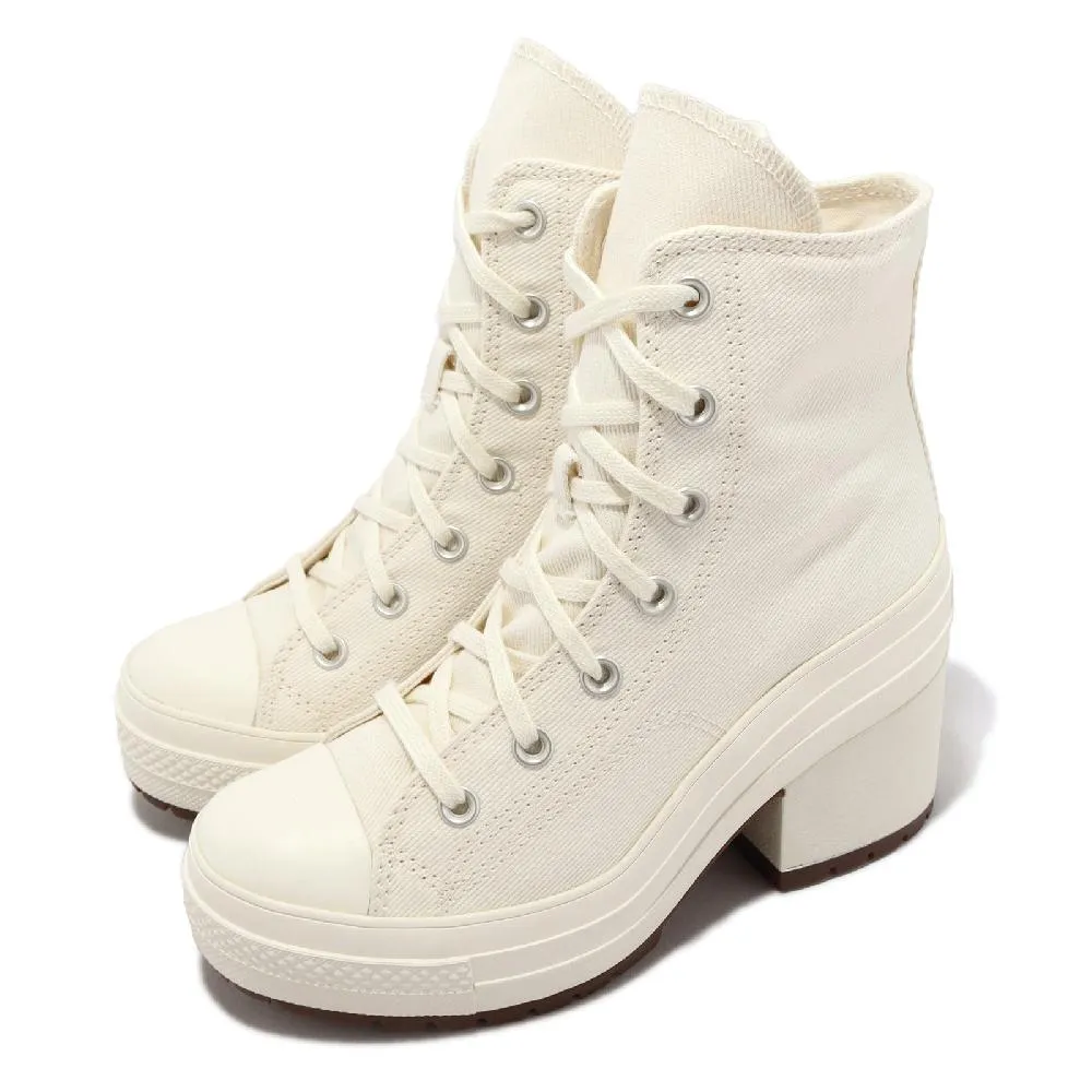 【CONVERSE】CHUCK 70 DE LUXE HEEL HI 高筒 休閒鞋 高跟鞋 厚底鞋 男鞋 女鞋 淺灰(A07551C) 歷史價格詳細信息