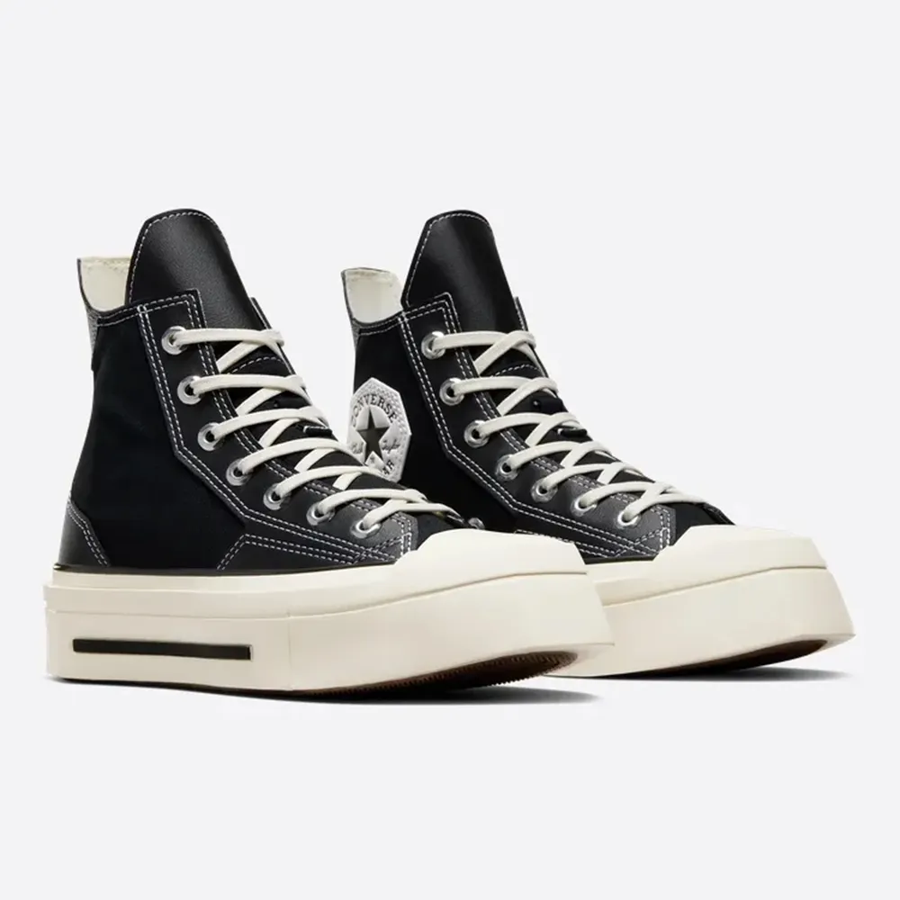 【CONVERSE】CHUCK 70 DE LUXE SQUARED 1970 HI 高筒 休閒鞋 厚底鞋 男鞋 女鞋 黑(A06435C) 歷史價格詳細信息