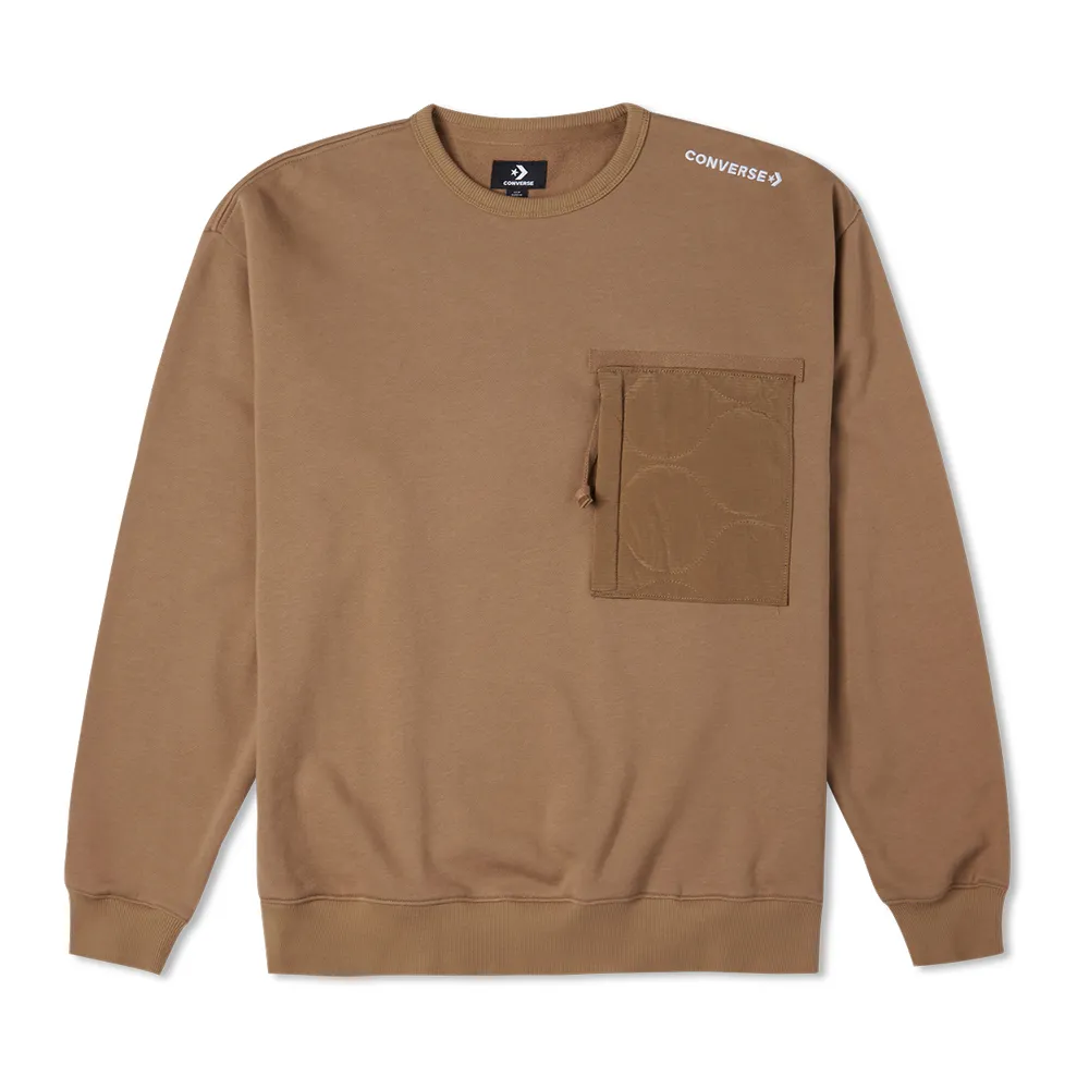【CONVERSE】COZY UTILITY CREW 長袖上衣 大學T 女 白色-10025056-A01 歷史價格詳細信息