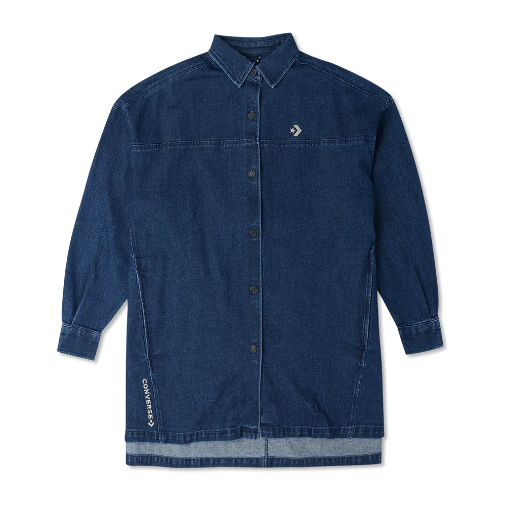 CONVERSE 長袖上衣 WOVEN SHIRT 女 10024551-A01 紫白條紋 歷史價格詳細信息