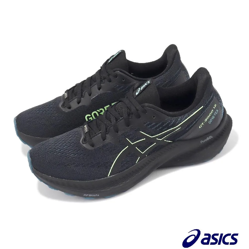 ASICS 慢跑鞋 GT-2000 12 GTX 黑藍綠 全防水 越野鞋 男 1011B687001 歷史價格詳細信息