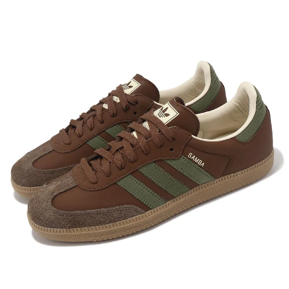 adidas 愛迪達 休閒鞋 Samba OG 綠 灰 白 男鞋 焦糖底 麂皮 德訓鞋 三葉草 ID2054 歷史價格詳細信息