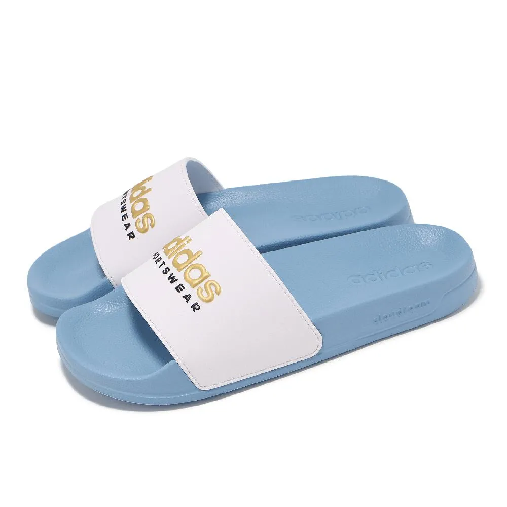 adidas 愛迪達 拖鞋 Adilette Shower 男鞋 藍 深藍 白 運動拖鞋 一片拖 GZ3774 歷史價格詳細信息