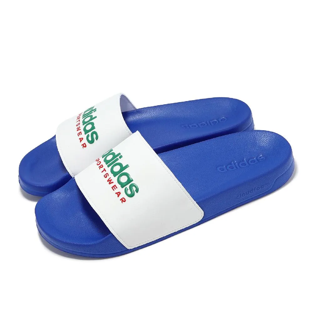 adidas 愛迪達 拖鞋 Adilette Shower 男鞋 藍 深藍 白 運動拖鞋 一片拖 GZ3774 歷史價格詳細信息