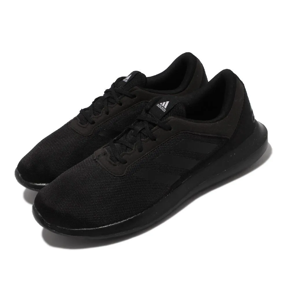 Adidas CORERACER 經典 時尚 復古 耐磨 百搭 全黑 休閒 運動 慢跑鞋 FX3593 男鞋 歷史價格詳細信息