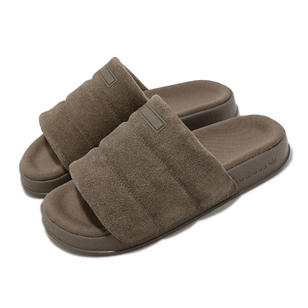 adidas拖鞋 男女拖鞋 【軟Q底】 ADILETTE COMFORT 魔鬼氈可調節拖鞋 運動拖鞋 套拖 U9360 歷史價格詳細信息