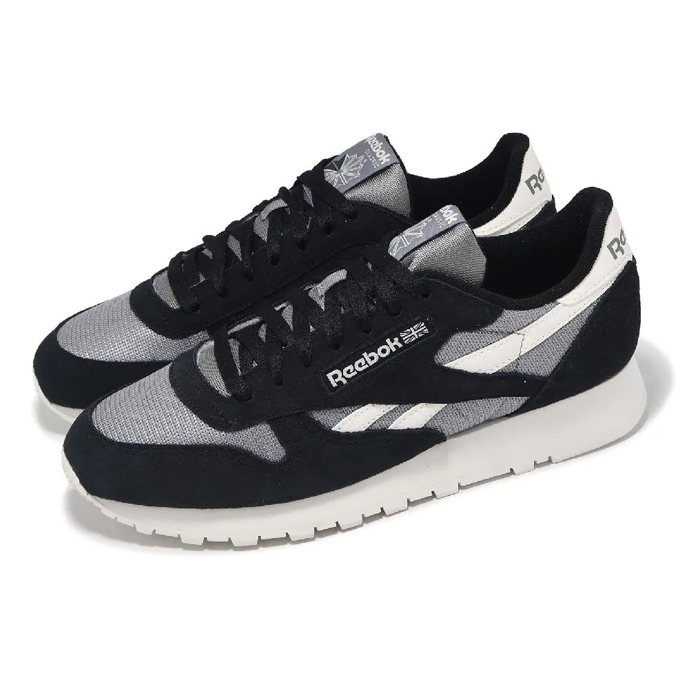 Reebok CLASSIC 灰黑 網布 麂皮 休閒 運動鞋 男款 B3808【新竹皇家 10032804】 歷史價格詳細信息