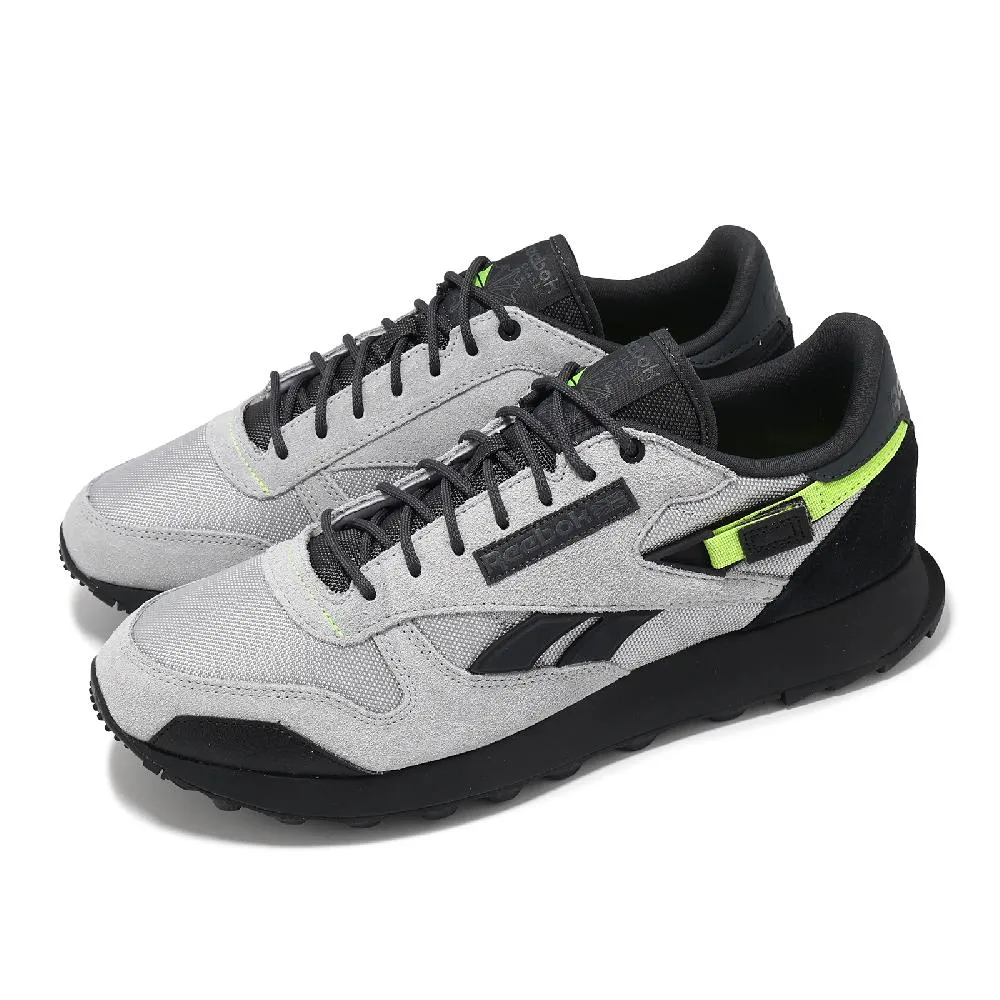 Reebok CLASSIC 灰黑 網布 麂皮 休閒 運動鞋 男款 B3808【新竹皇家 10032804】 歷史價格詳細信息