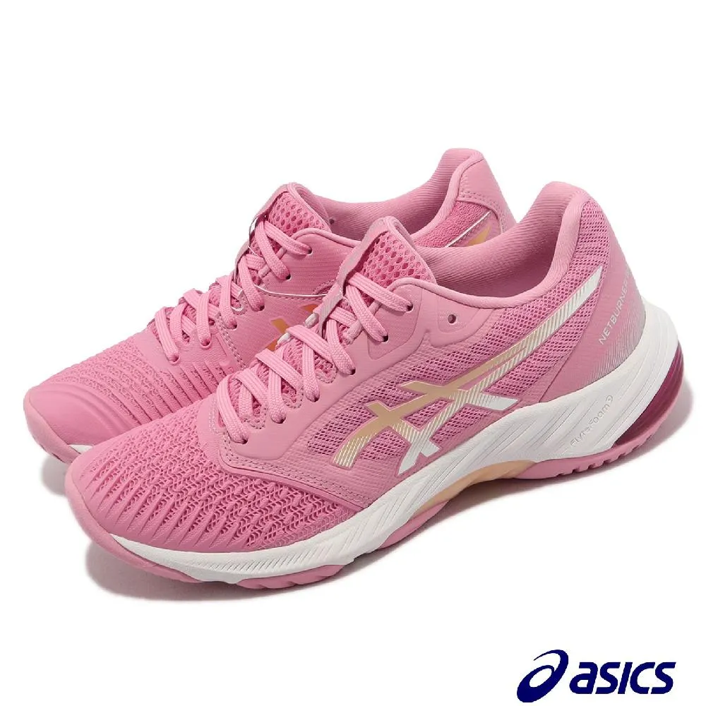 Asics Netburner Ballistic FF 3 [1052A069-700] 女 排球鞋 運動 靈活 粉金 歷史價格詳細信息