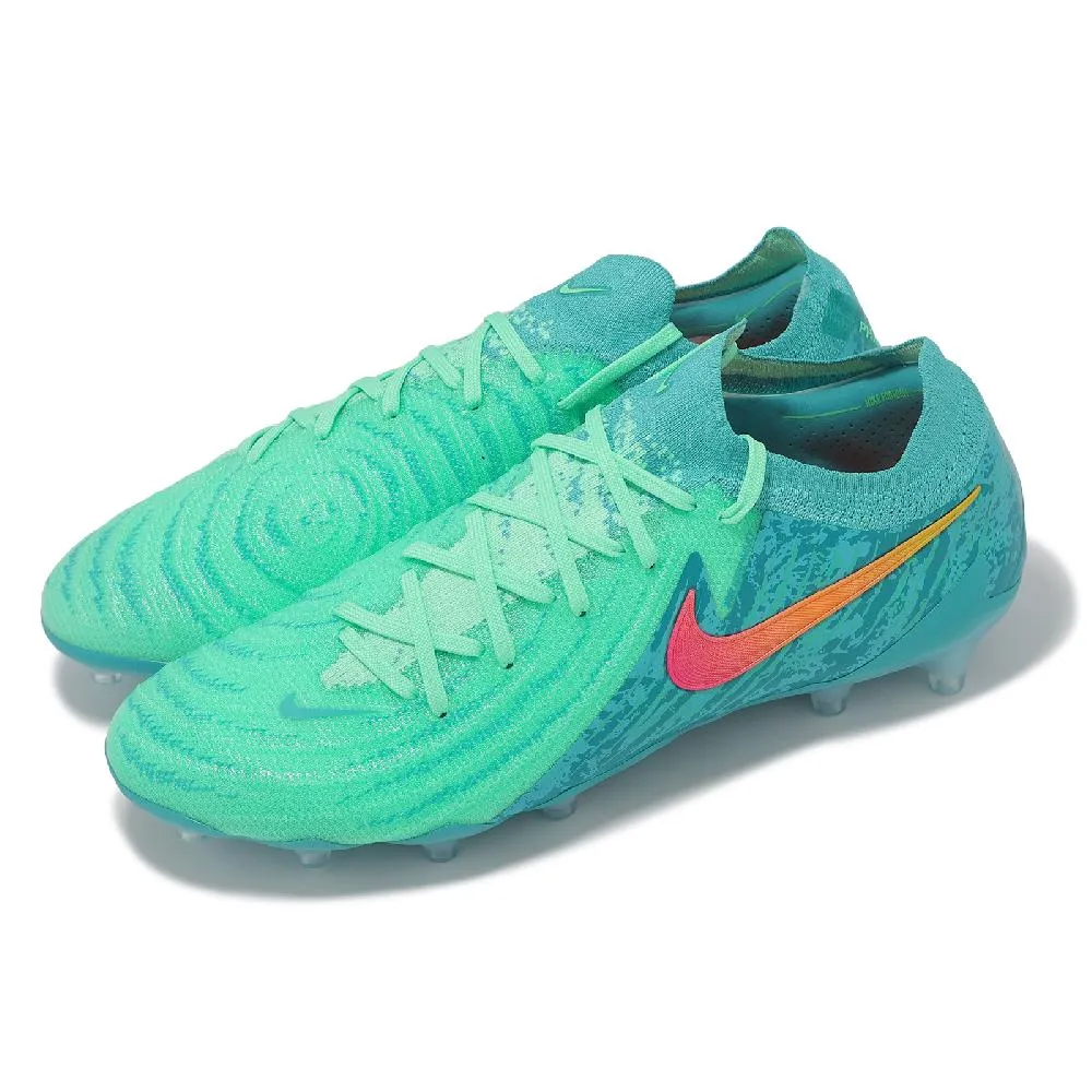 足球鞋 Phantom Luna II Elite LV8 AG Pro 男鞋 綠橘 針織 人工草皮  FJ2567-300 歷史價格詳細信息
