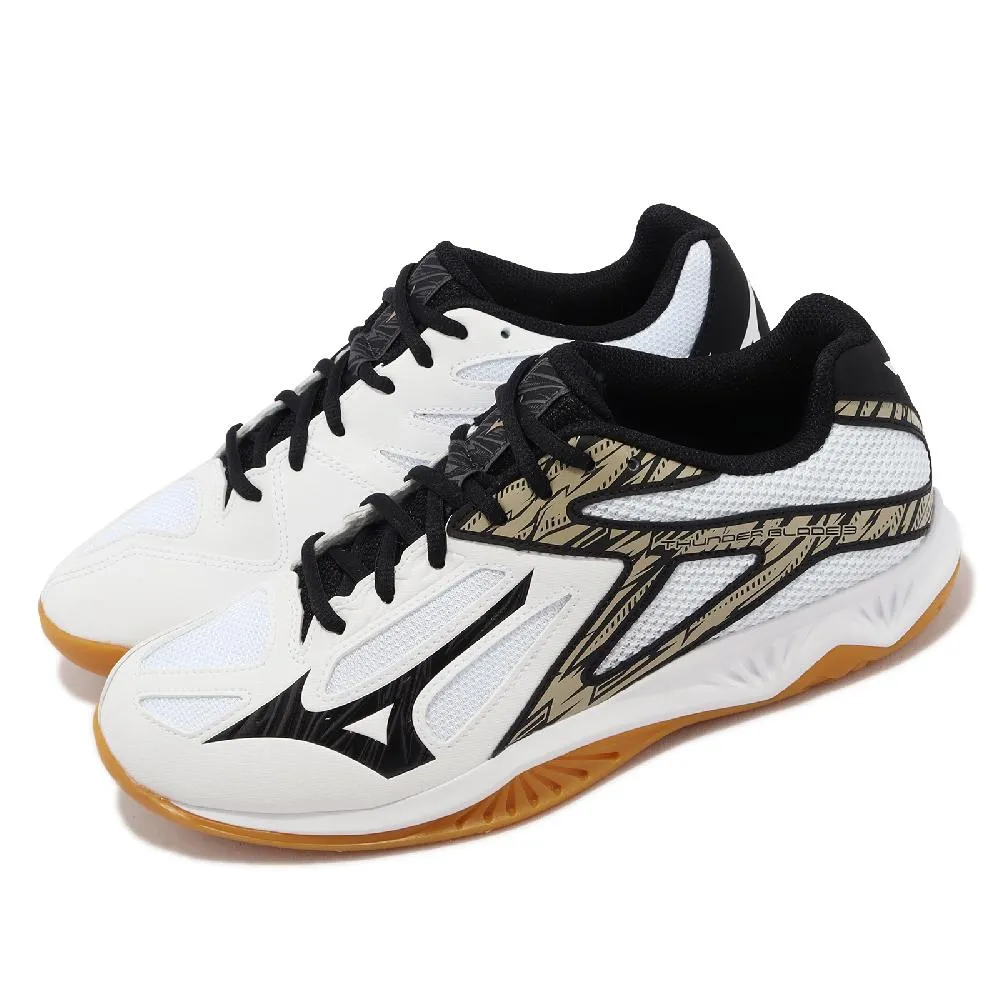 Mizuno 排球鞋 Thunder Blade 3 白 深藍 灰銀 美津濃 男女鞋 【ACS】 V1GA2170-22 歷史價格詳細信息