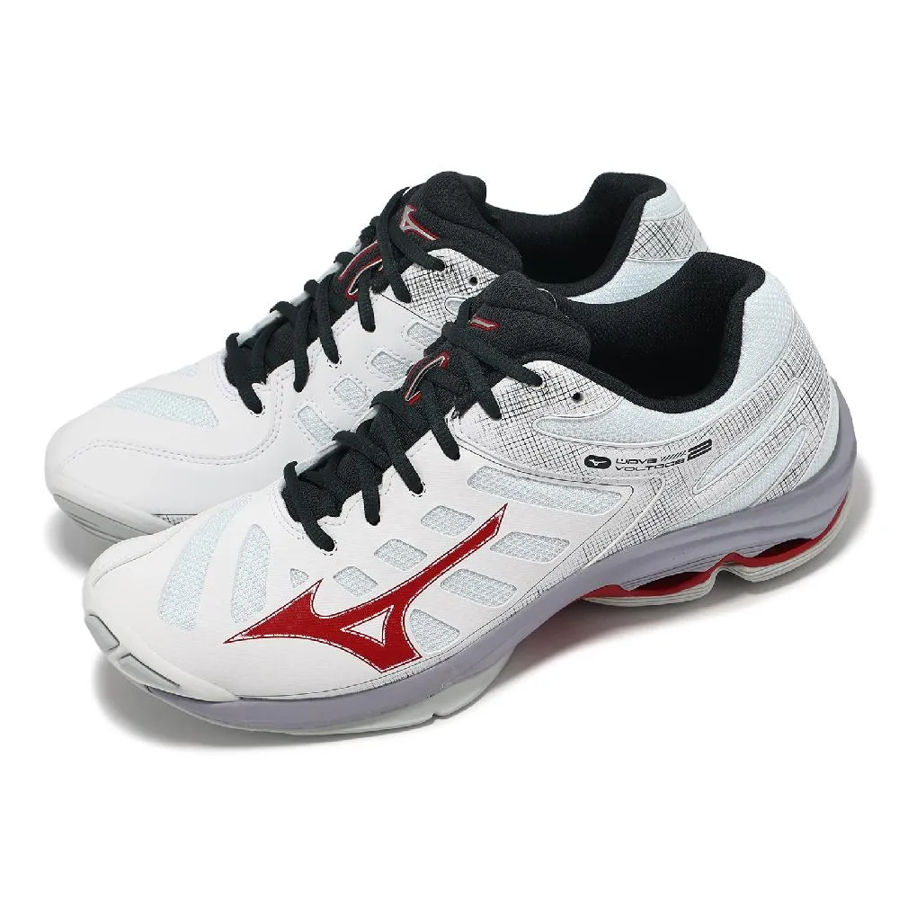 Mizuno 美津濃 排球鞋 Wave Voltage 男鞋 紅 橘 黑 輕量 波浪片 避震 室內運動 運動鞋 V1GA2160-02 歷史價格詳細信息