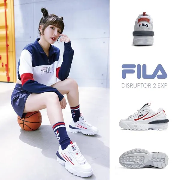 Fila 老爹鞋 Disruptor 2 白 復古 女鞋 膠底 增高 厚底 韓國款 【ACS】 4C113T119 歷史價格詳細信息