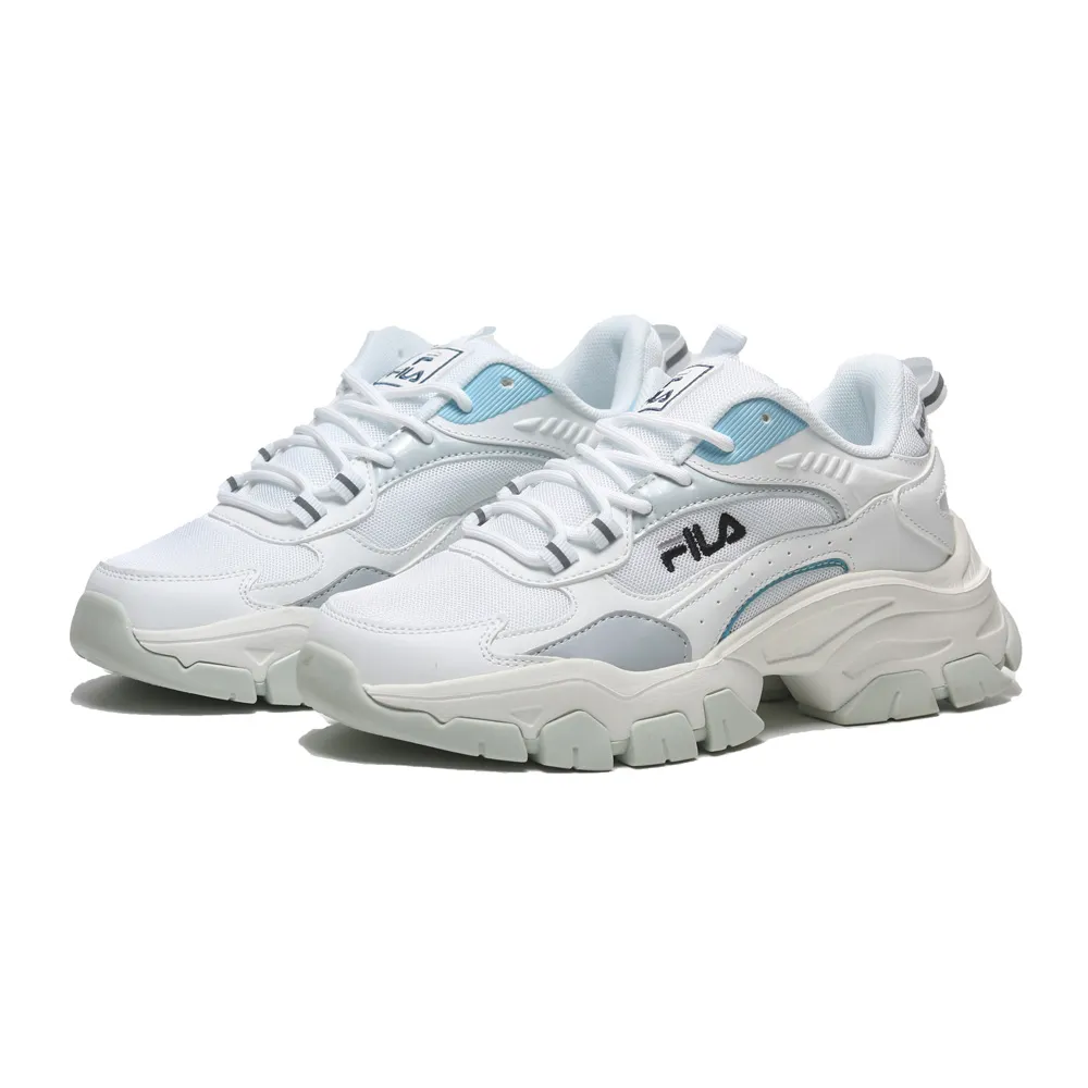 Fila Filament 米白黑 網布 厚底 增高 老爹 休閒鞋 女款 J2052【新竹皇家5-J934X-991】 歷史價格詳細信息
