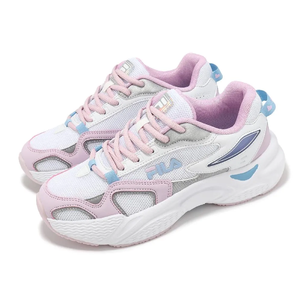 Fila HEART [5-J919Y-021] 女 運動休閒鞋 老爹鞋 經典 Y2K 愛心 舒適 厚底 彈力 黑 紅 歷史價格詳細信息