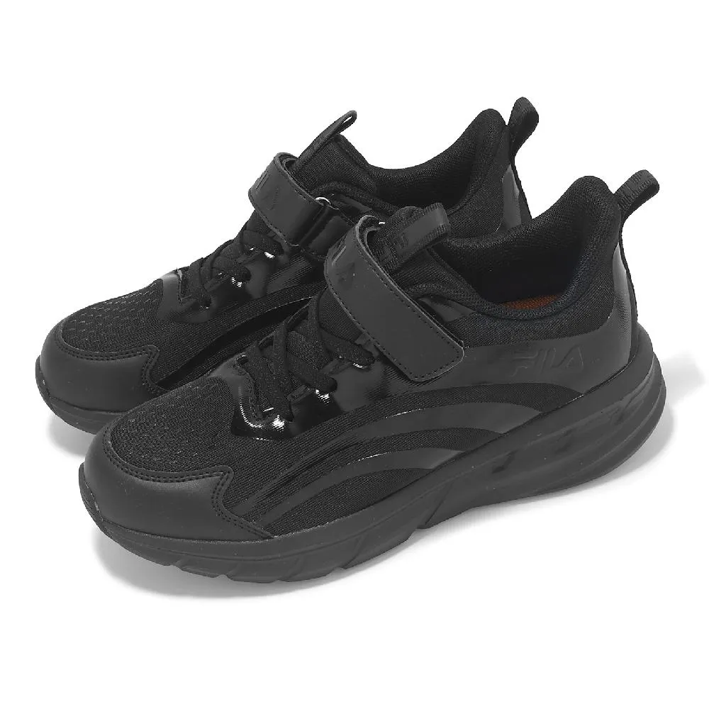 Fila 斐樂 休閒鞋 J801Y 大童 女鞋 黑 白 魔鬼氈 小朋友 拼接 3J801Y001 歷史價格詳細信息