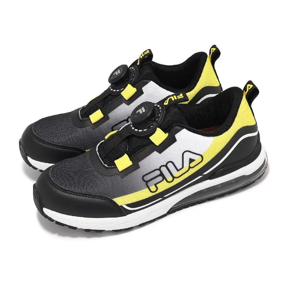 FILA J821Y-021 黑X紅X白 大氣墊旋轉釦(童鞋)【康特杯，足弓支撐鞋墊】317F 免運費加贈襪子 歷史價格詳細信息