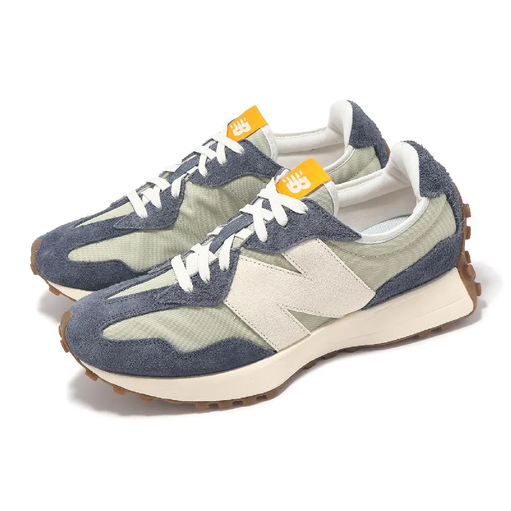 休閒鞋 327 男鞋 深灰 藍 麂皮 帆布 大N 復古 運動鞋 NB U327WPC-D 歷史價格詳細信息