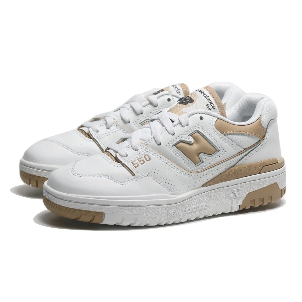 NEW BALANCE 休閒鞋 NB 550 白咖啡 仿舊 龍年 復古 男女 BB550VGC 歷史價格詳細信息