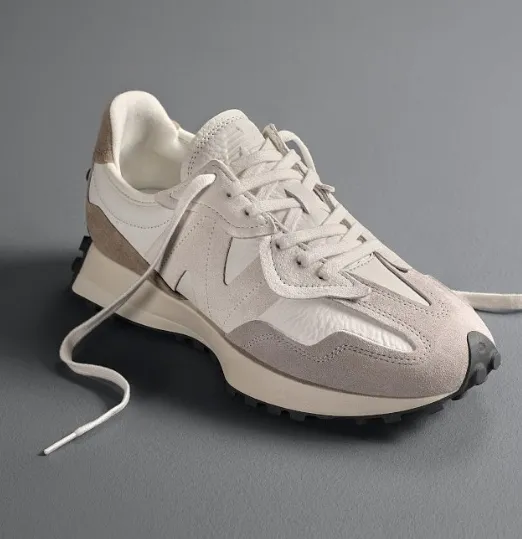 New Balance 327 米黃色 百搭 麂皮 輕便 減震 厚底 運動 慢跑鞋 WS327FB 情侶鞋 歷史價格詳細信息