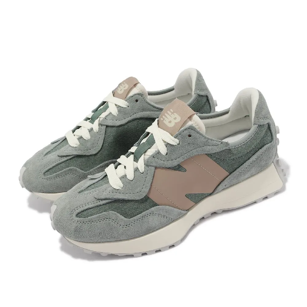 休閒鞋 327 男鞋 綠 棕 大N 麂皮 帆布 復古 運動鞋 NB U327WPA-D 歷史價格詳細信息