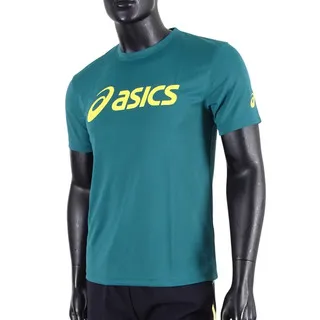 Asics T-Shirts [K11615-42] 男女 短袖 T恤 運動 排汗 吸濕 快乾 柔軟 舒適 台灣製 水藍 歷史價格詳細信息