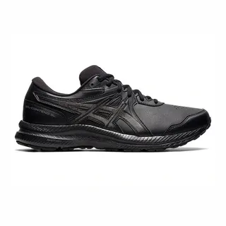 Asics Gelcontend SL 4E 男鞋 黑色 亞瑟士 皮革鞋面 耐磨 緩衝 慢跑鞋 1131A050001 歷史價格詳細信息