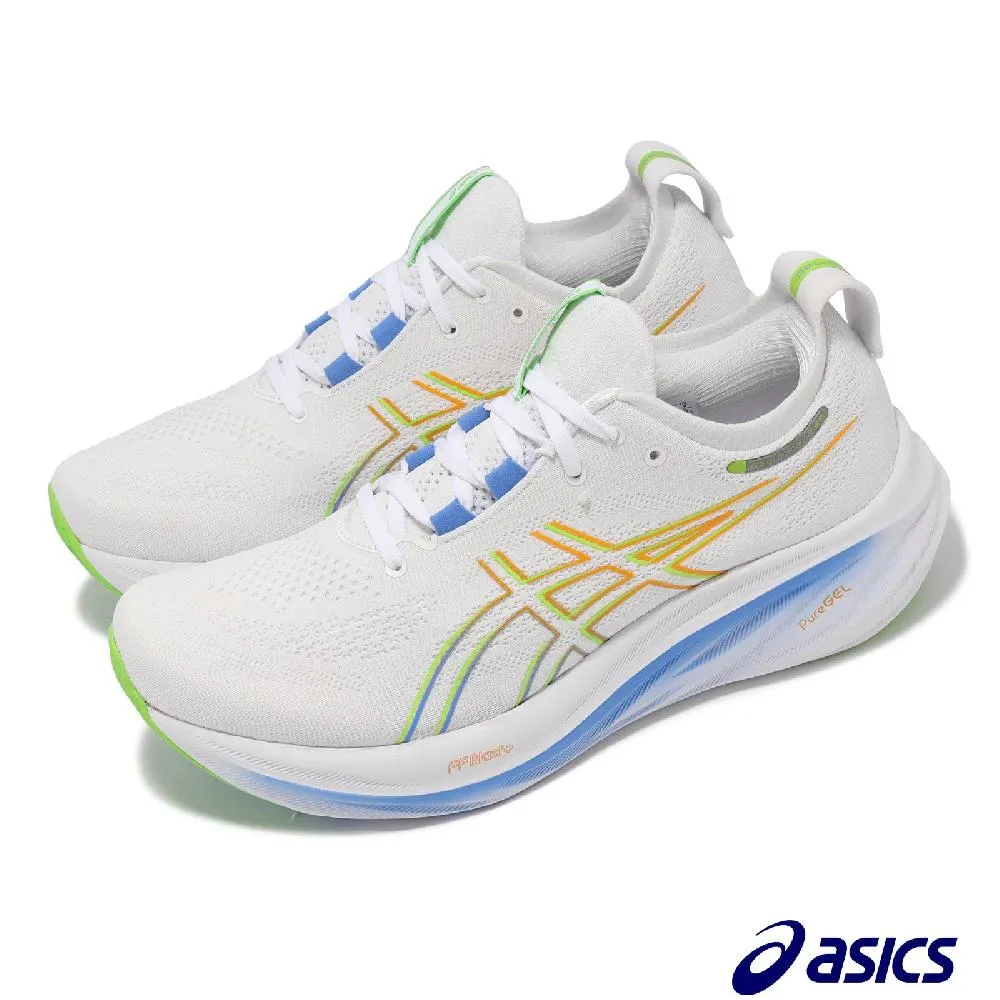 Asics 亞瑟士 慢跑鞋 GEL-Nimbus 26 男鞋 女鞋 藍 綠 緩衝 厚底 針織 運動鞋 1011B794402 歷史價格詳細信息
