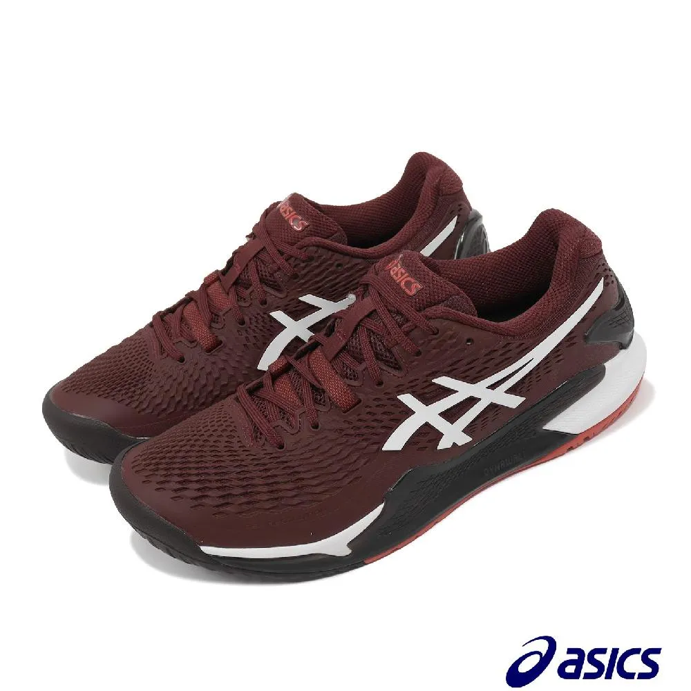 Asics 亞瑟士 網球鞋 GEL-Resolution 9 男鞋 紅 白 底線型 穩定 運動鞋 1041A330600 歷史價格詳細信息