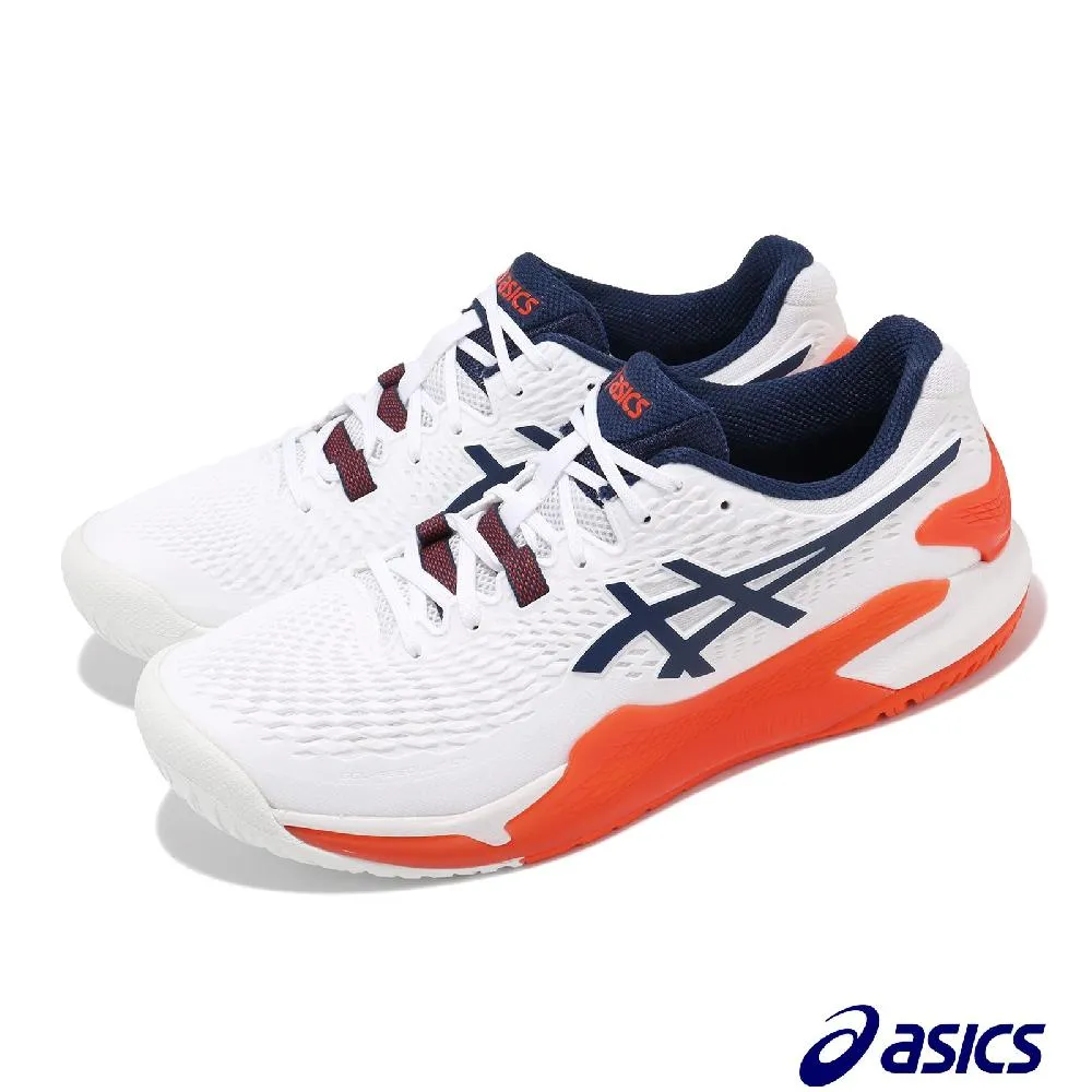 Asics 亞瑟士 網球鞋 GEL-Resolution 9 2E 男鞋 寬楦 白 橘 澳網配色 支撐 運動鞋 亞瑟士 1041A376102 歷史價格詳細信息