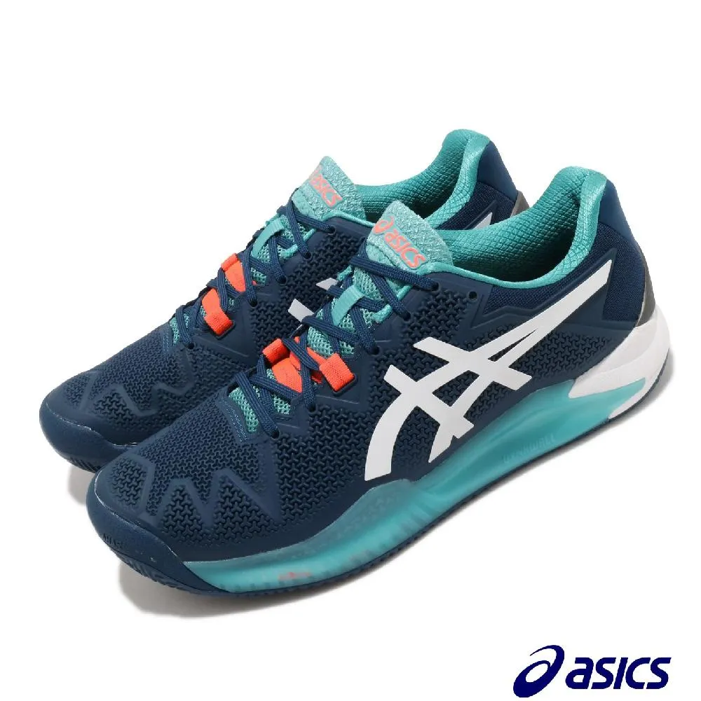 Asics 網球鞋 Gel-Resolution 8 藍 紅 男鞋 專業 1041A079-400 亞瑟士 【ACS】 歷史價格詳細信息