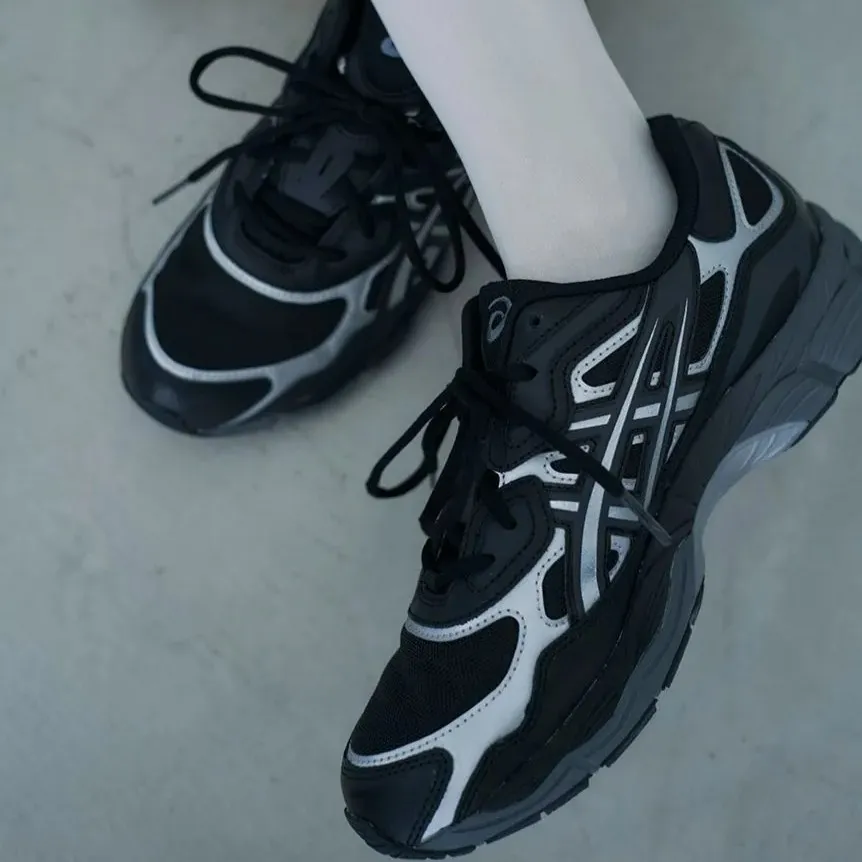 Asics GEL-NYC 黑銀 中性 限量 復古 休閒 運動鞋 女款 J2065【新竹皇家1201A789-750】 歷史價格詳細信息