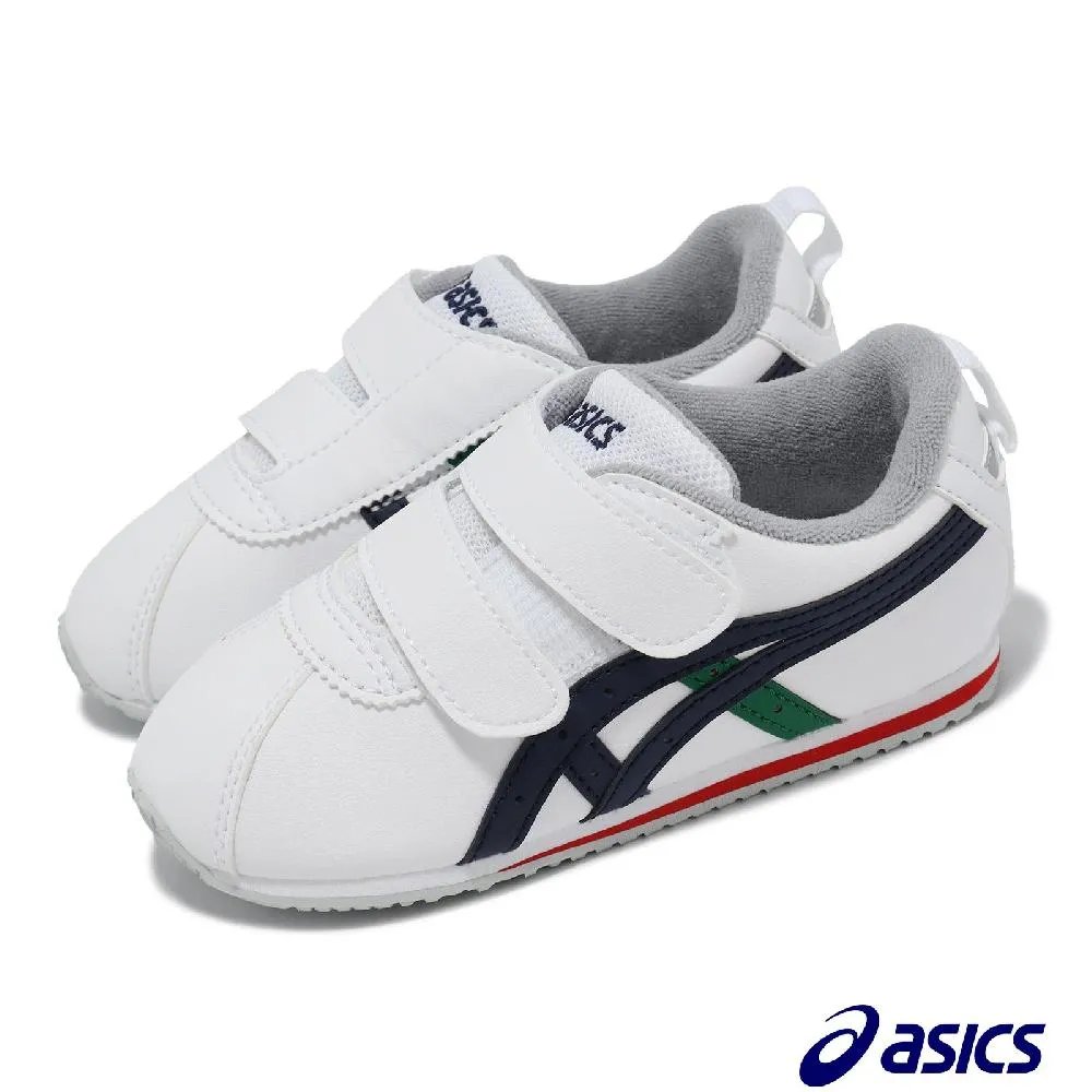 Asics 童鞋 Cotla Mini SL 中小童 兒童 白 藍紅 魔鬼氈 皮革 休閒 ACS 1144A225101 歷史價格詳細信息
