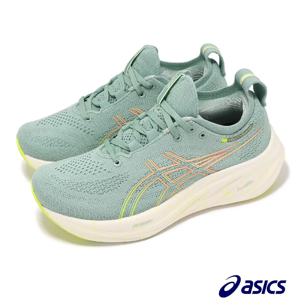 Asics 亞瑟士 慢跑鞋 GEL-Nimbus 26 女鞋 米白 MIRAI 緩衝 厚底 運動鞋 1012B601101 歷史價格詳細信息