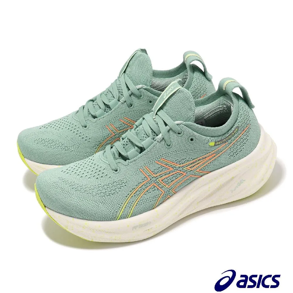 Asics 亞瑟士 慢跑鞋 GEL-Nimbus 26 女鞋 米白 MIRAI 緩衝 厚底 運動鞋 1012B601101 歷史價格詳細信息