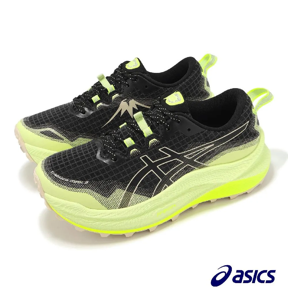 Asics 亞瑟士 越野跑鞋 Trabuco Max 3 男鞋 螢光綠 厚底 緩衝 弧形大底 戶外 運動鞋 1011B800300 歷史價格詳細信息