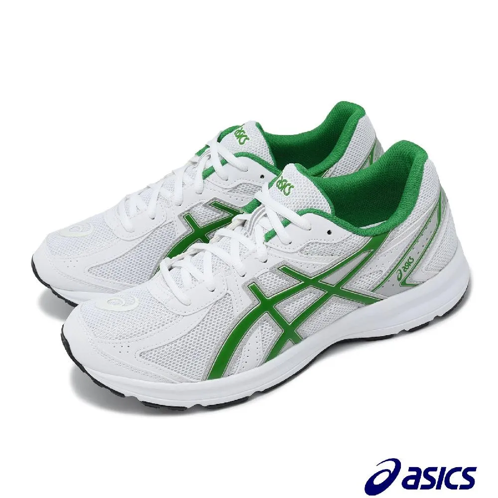 Asics JOG 100S [1201A896-100] 男女 休閒鞋 運動 復古 慢跑 寬楦 緩震 舒適 白綠 歷史價格詳細信息