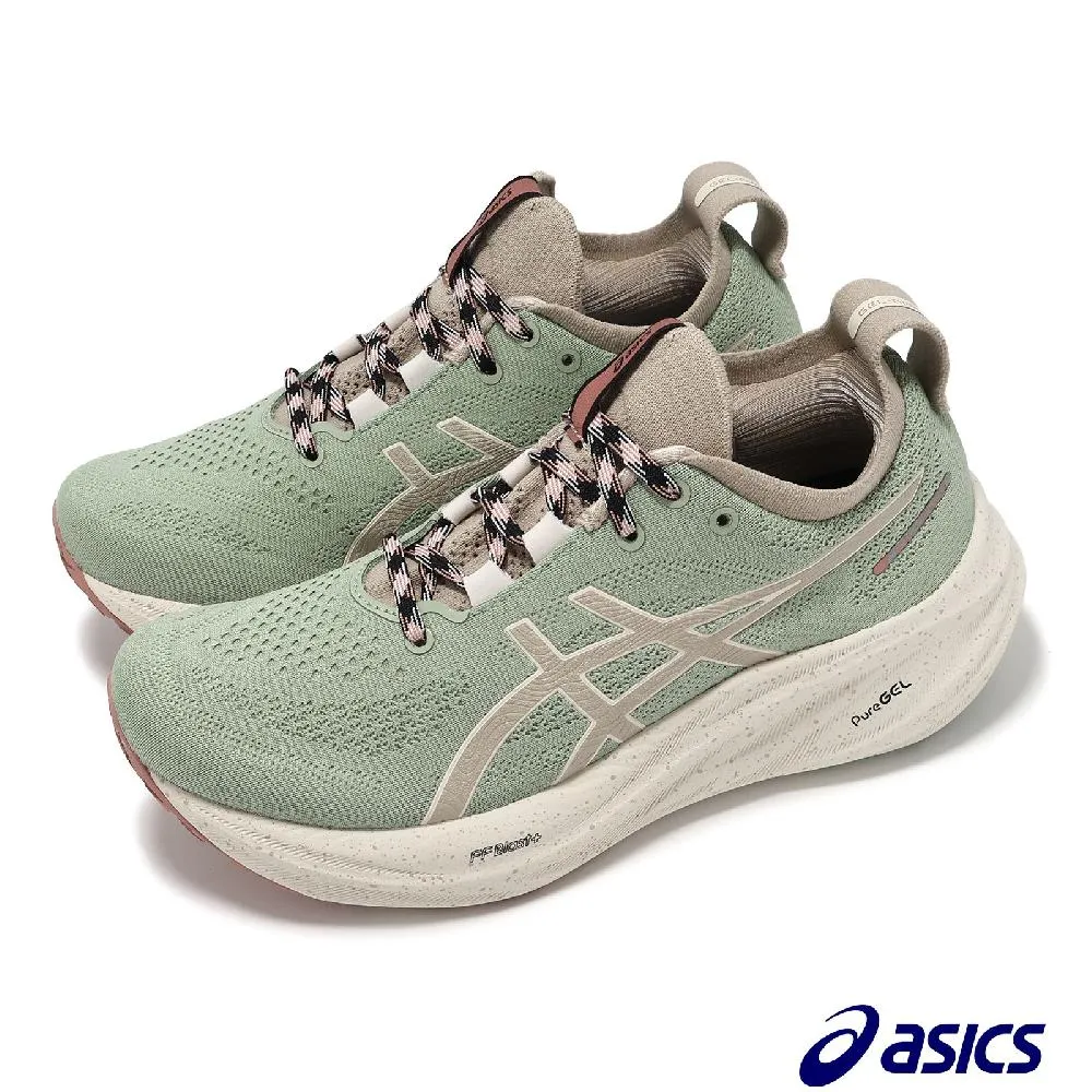 慢跑鞋 GEL-Nimbus 26 女鞋 男鞋 綠 緩衝 厚底 針織 運動鞋 亞瑟士 1012B601300 歷史價格詳細信息