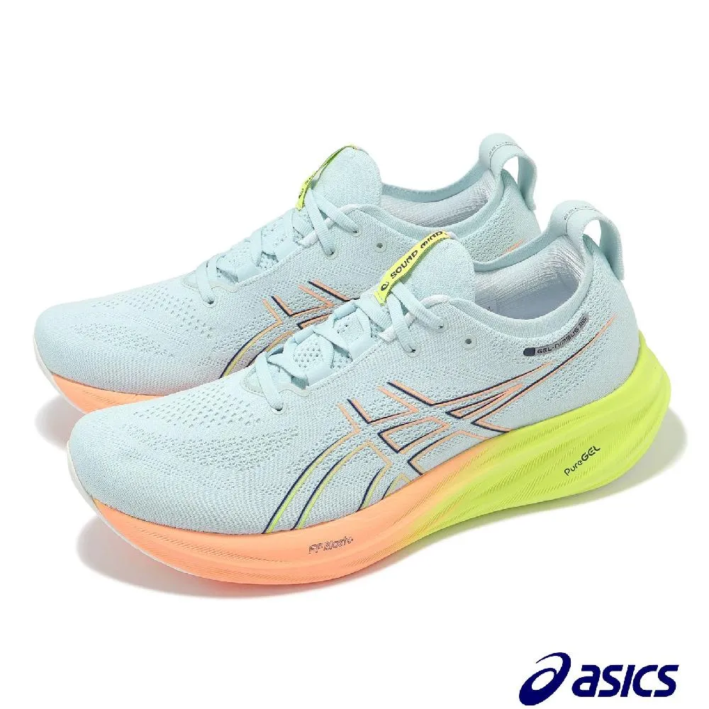 慢跑鞋 GEL-Nimbus 26 Lite-Show 女鞋 黑 紫粉 夜光 緩衝 運動鞋 亞瑟士 1012B719001 歷史價格詳細信息