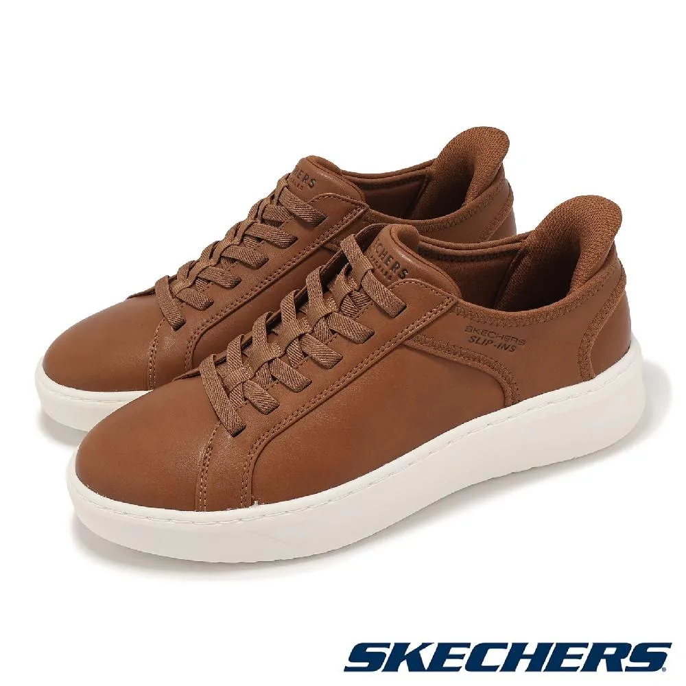 Skechers 斯凱奇 休閒鞋 Court Break-Double Vented Slip-Ins 男鞋 寬楦 米白 厚底 183177WWHT 歷史價格詳細信息