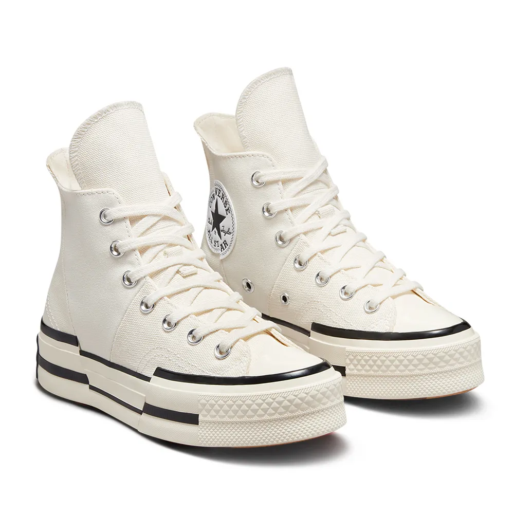 Converse Chuck 70 Plus HI [A00916C] 男女 帆布鞋 厚底 解構 高筒 復古 奶油底 黑 歷史價格詳細信息