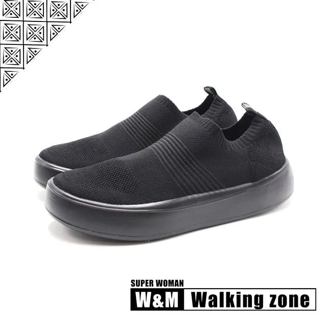 WALKING ZONE 針織透氣綁帶運動鞋 男鞋-藍(另有黑) 歷史價格詳細信息