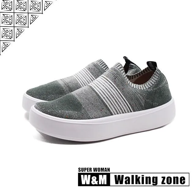WALKING ZONE 針織透氣綁帶運動鞋 男鞋-藍(另有黑) 歷史價格詳細信息