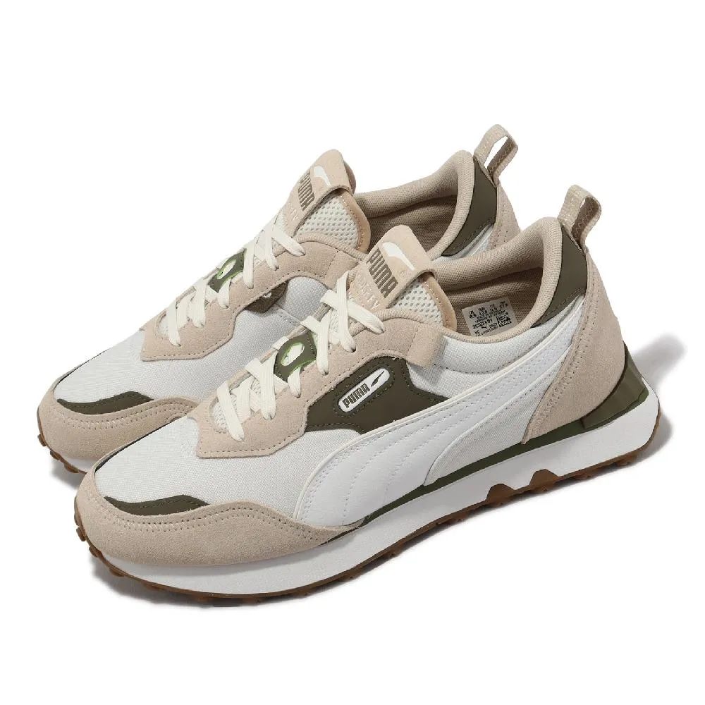 【PUMA】休閒鞋 運動鞋 Rider FV Future Vintage 男鞋 女鞋 中性款 淺黃 白 灰(38767205) 歷史價格詳細信息